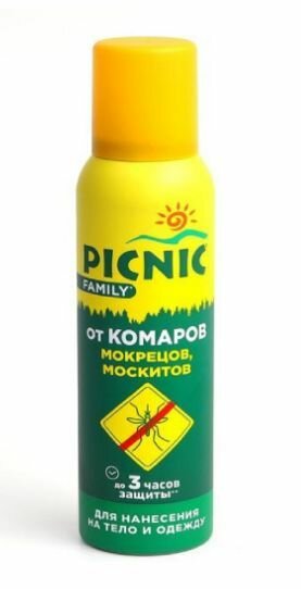 PICNIC Средство от комарок, аэрозоль Family 150мл