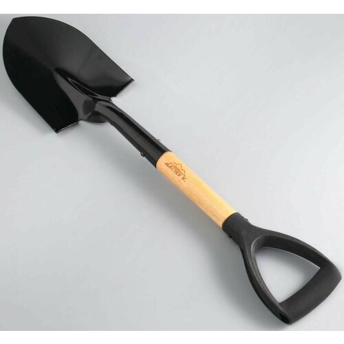 Лопата туристическая Мастер К штыковая 67 см черная дерево 858₽