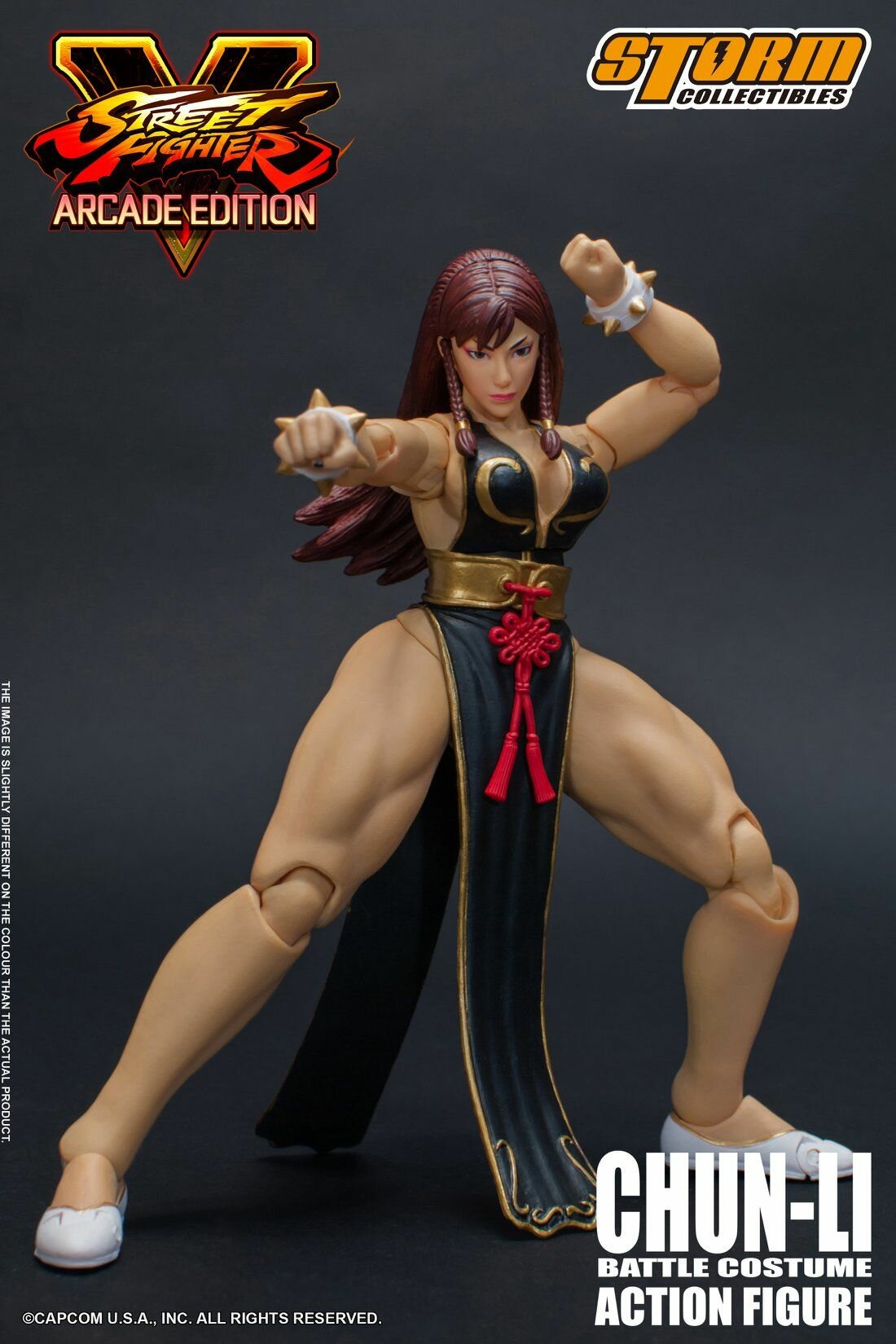 Фигурка Чун Ли боевой костюм, эксклюзив - Стрит Файтер 5. Chun Li Battle Costume Exclusive- Street Fighter 5. Storm Collectibles