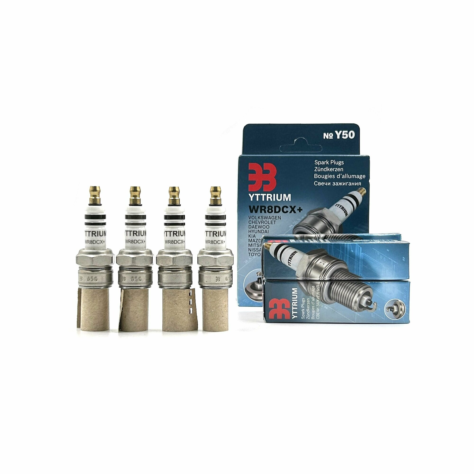 фото Свечи зажигания зазор 1,1 мм ЭЗ WR8DCХ+ для а/м ГАЗ-3302, ЗМЗ 405, 406