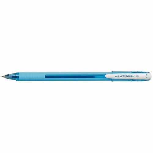 Ручка шариковая UNI Jetstream SX-101-07FL, 0.7 мм, синий, корпус бирюзовый, 2 штуки