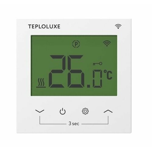 терморегулятор e91 716 wi fi белый Терморегулятор термостат для теплого пола Теплолюкс Pontus wi-fi белый ecom