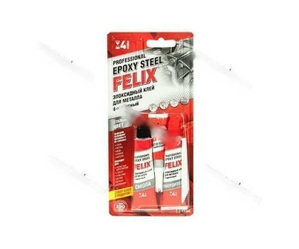 фото Клей эпоксидный felix двухкомппонентный для металла 28гр