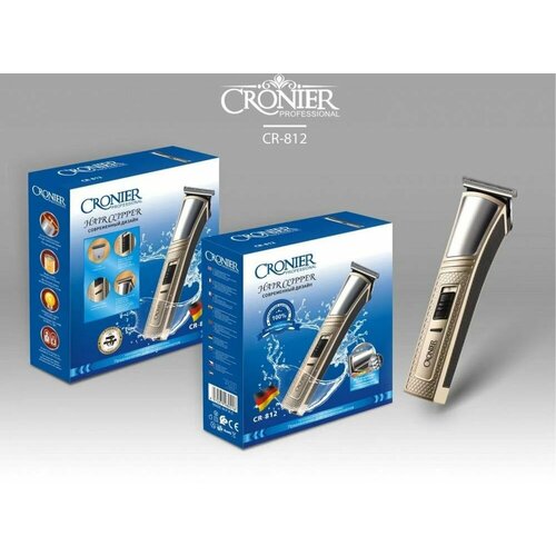 Беспроводная электрическая машинка для стрижки волос бороды и окантовки Золотой 200000₽