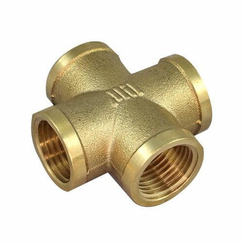 фото Крестовина 1" г./г./г./г. латун. Millennium