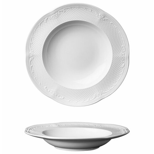 Тарелка 23 см глубокая 6 шт Noble 