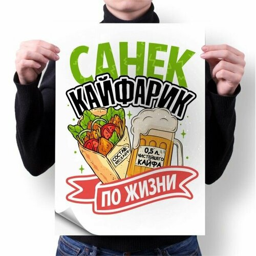 Плакат GOODbrelok А4 принт Александр - 0003 280₽