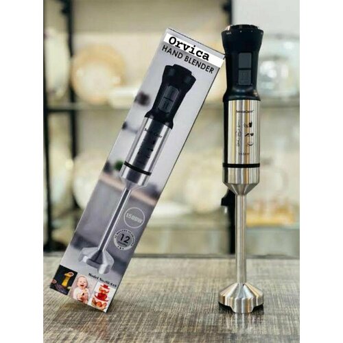 Блендер измельчитель кухонный погружной 1500Вт серебристый 210000₽