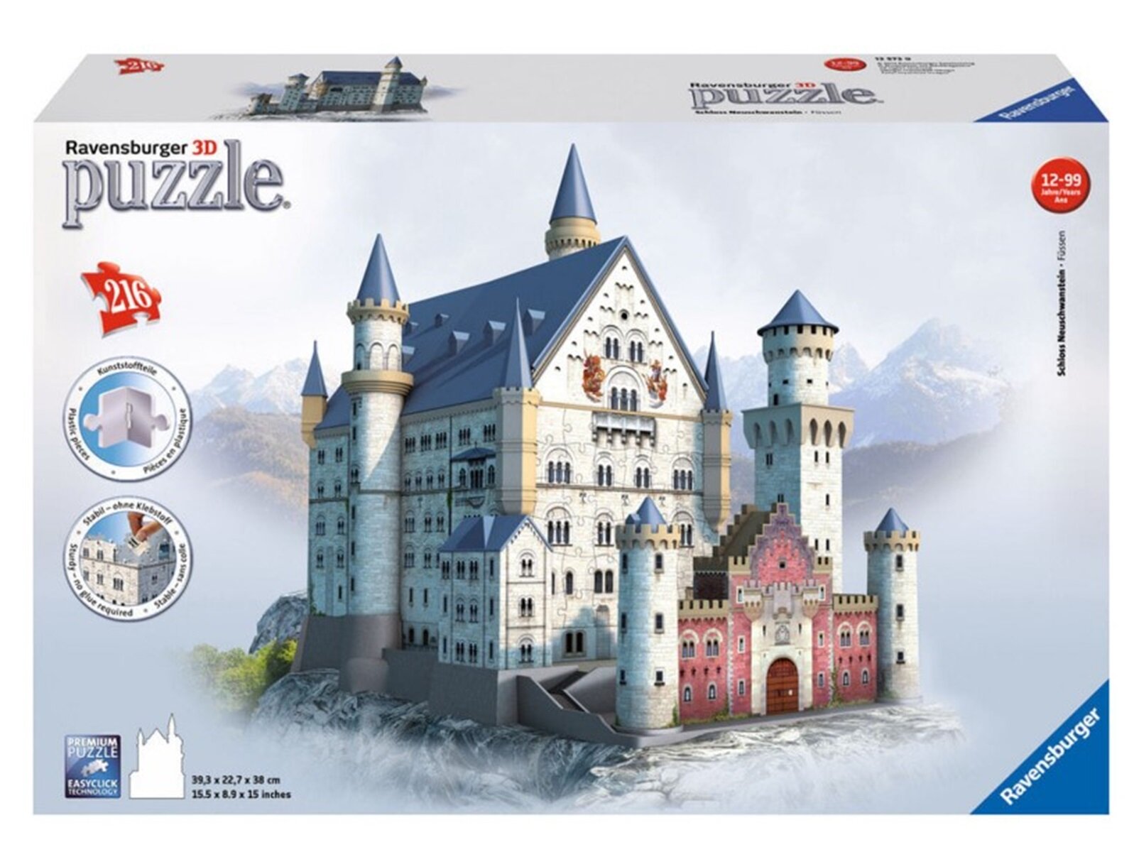 Пазл Ravensburger Замок Нойшванштайн, 3D, 216 дет. 12573