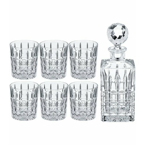 Набор для виски Diplomat на 6 персон 7 пр штоф 6 стаканов Aurum Crystal 13990₽