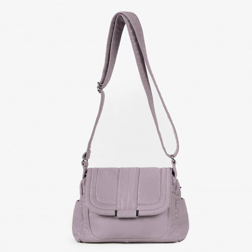 Сумка кросс-боди RUNYI, фактура гладкая, бежевый1