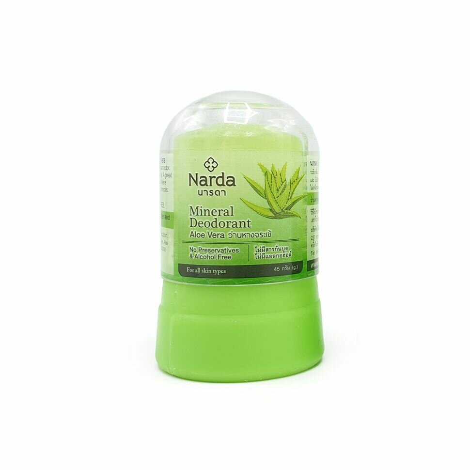 Дезодорант Narda Mineral Deodorant Aloe Vera кристаллический 45г - фото №4