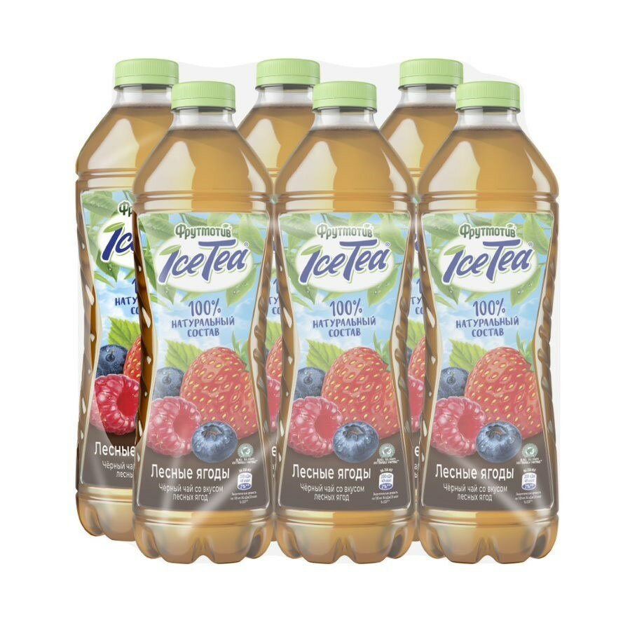 IceTea холодный чай черный Лесные ягоды 1,5л х 6 шт