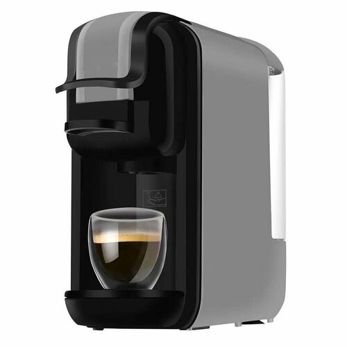 Кофемашина капсульная и рожковая, серия Multicoffee ICM1906NG 2в1, цвет серый кофе капсульный jacobs espresso 7 classico 10х5 2 г