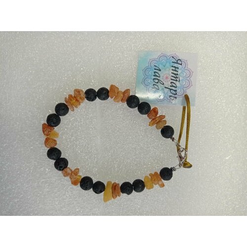 Браслет Artlab, размер 18 см, черный, желтый