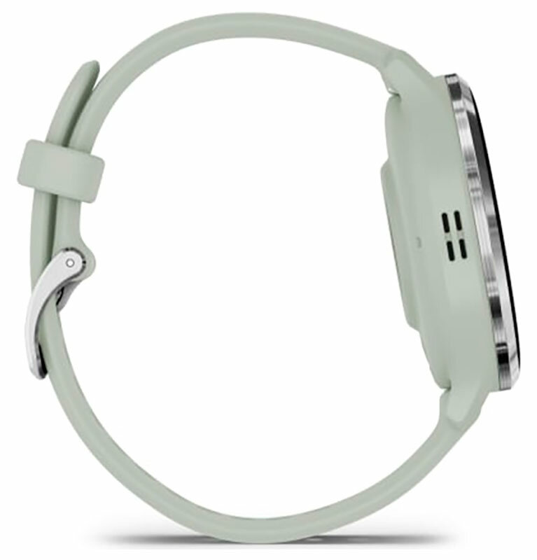 Часы Garmin VENU 3S SILVER SS BEZEL W/ SAGE GRAY CASE AND SILICONE BAND (010-02785-01) — фото 1