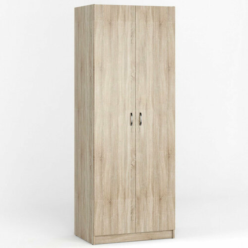Двухстворчатый шкаф со штангой для одежды 80х54х215 МагМебель В1 дуб сонома 16480₽