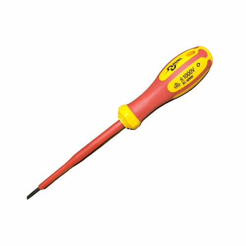Диэлектрическая отвёртка DUEL 1000V прямой шлиц Sl55 DE01-055-125 549₽