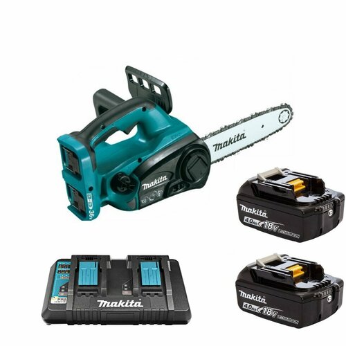 Аккумуляторная цепная пила Makita DUC302PM2 (18V, 2 x 4.0Ah, DC18RD на 2 порта)