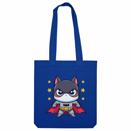 Сумка шоппер Us Basic, синий сумка кот супергерой желтый