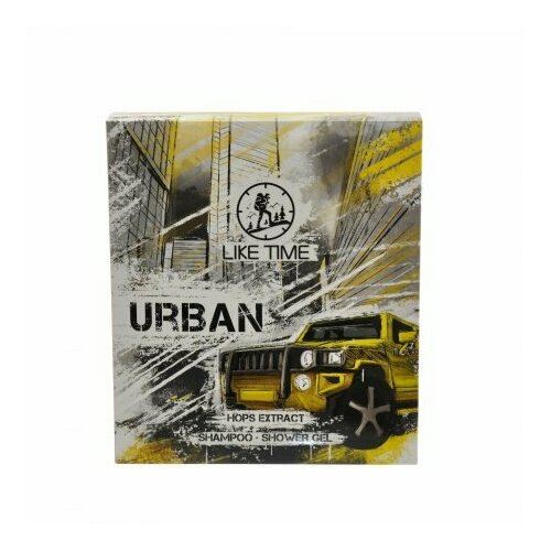 Набор подарочный Like Time Men Urban: шампунь-гель, 250 мл + гель для душа, 250 мл