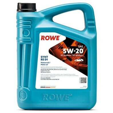ROWE HIGHTEC SYNT RS D1 SAE 5W-20, 5 л.