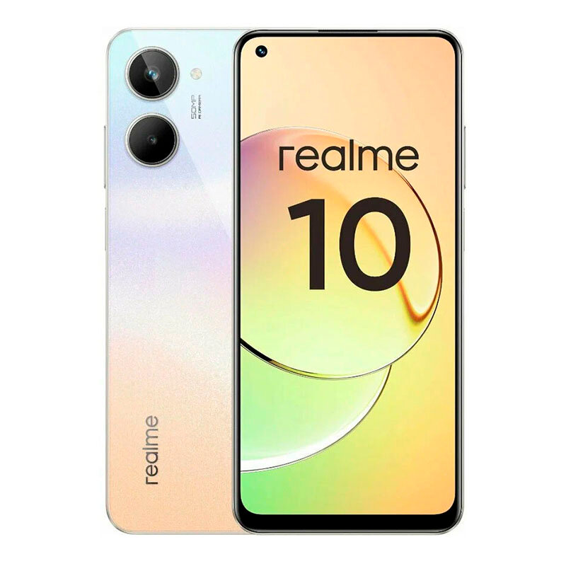 Смартфон Realme 10 8/128 ГБ, Dual nano SIM, White, Белый