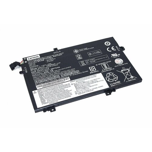 Аккумуляторная батарея для ноутбука Lenovo ThinkPad L480 (L17M3P54) 11.1V 4080mAh аккумулятор l17m3p54 для ноутбука lenovo thinkpad l480 11 1v 4080mah черный
