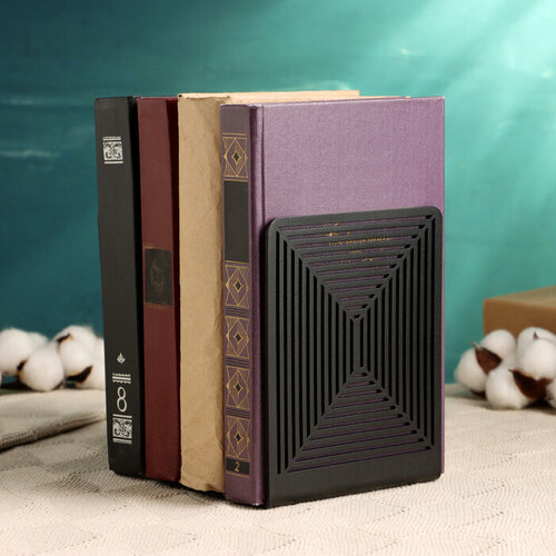 Держатель-подставка для книг Лабиринт набор 2шт 92х12х154см черный 1374₽