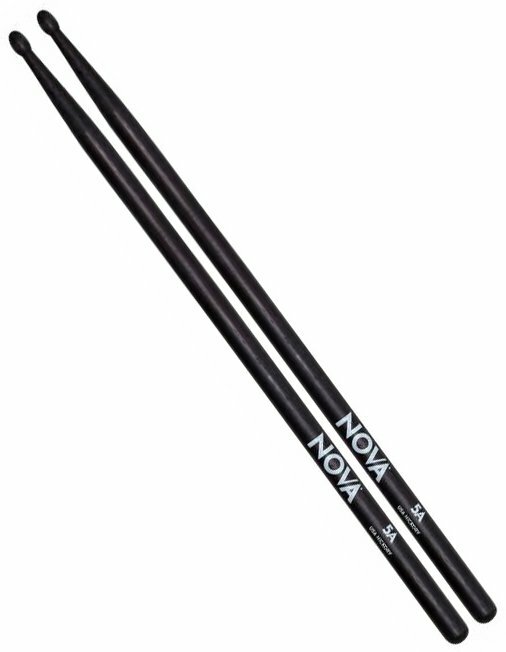 VIC FIRTH N5AB Black NOVA барабанные палочки, орех, деревянный наконечник