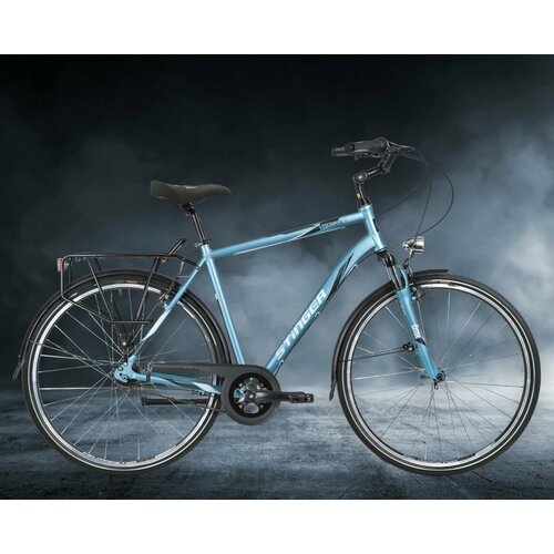 Велосипед дорожный STINGER 700C VANCOUVER STD синий алюминий 7 скоростей размер 60 54600₽