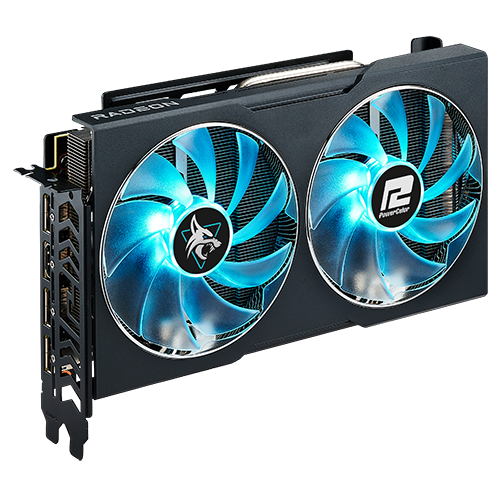 Видеокарта AMD Radeon RX 7600 XT PowerColor Hellhound 16Gb (RX7600XT 16G-L/OC)