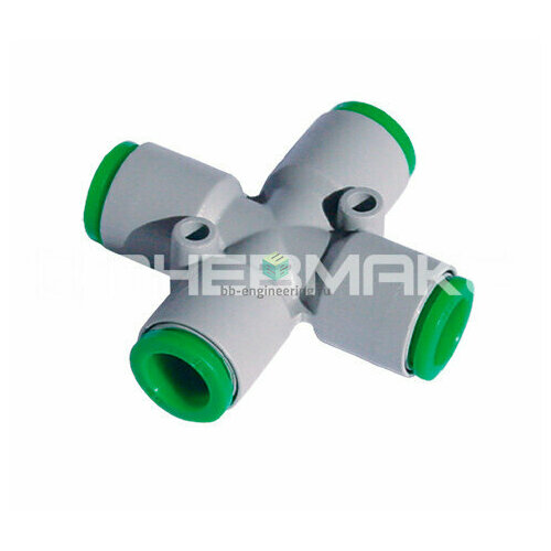 T110800 PNEUMAX - Крестовина X-образная цанговая 8 мм 816₽