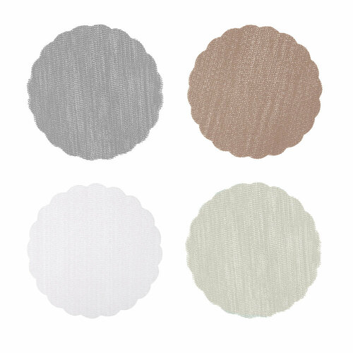 VETTA Набор противоскользящих салфеток 4шт ПВХ d32см 4 цвета 12 штук 2592₽