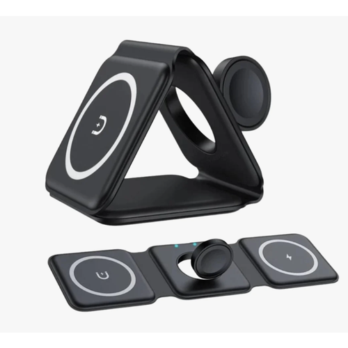 Беспроводное магнитное устройство 3 в 1 Складное устройство Зарядное устройство Magsafe Черный 2120₽