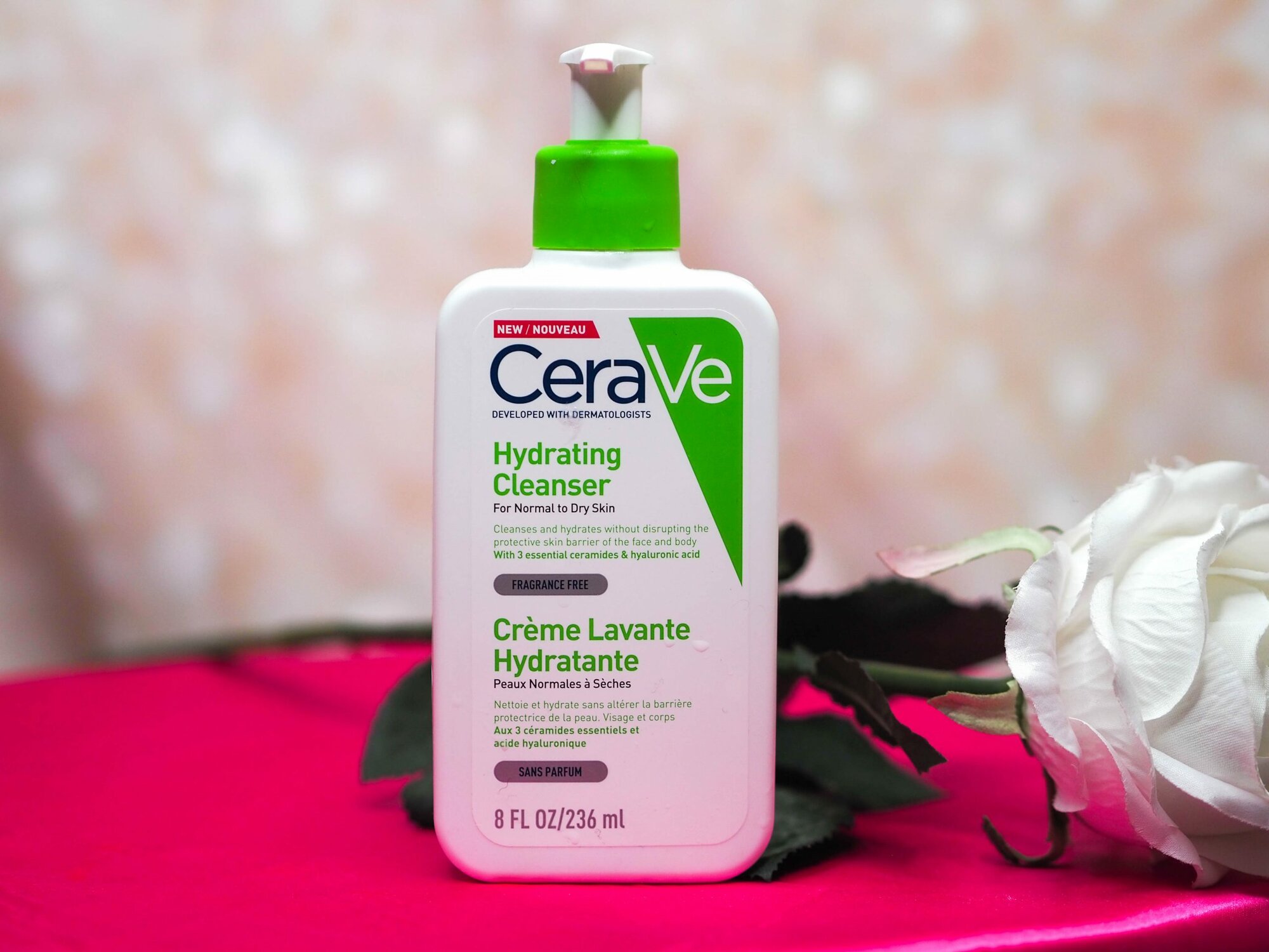 CeraVe крем-гель увлажняющий очищающий для нормальной и сухой кожи лица и тела, 236 мл