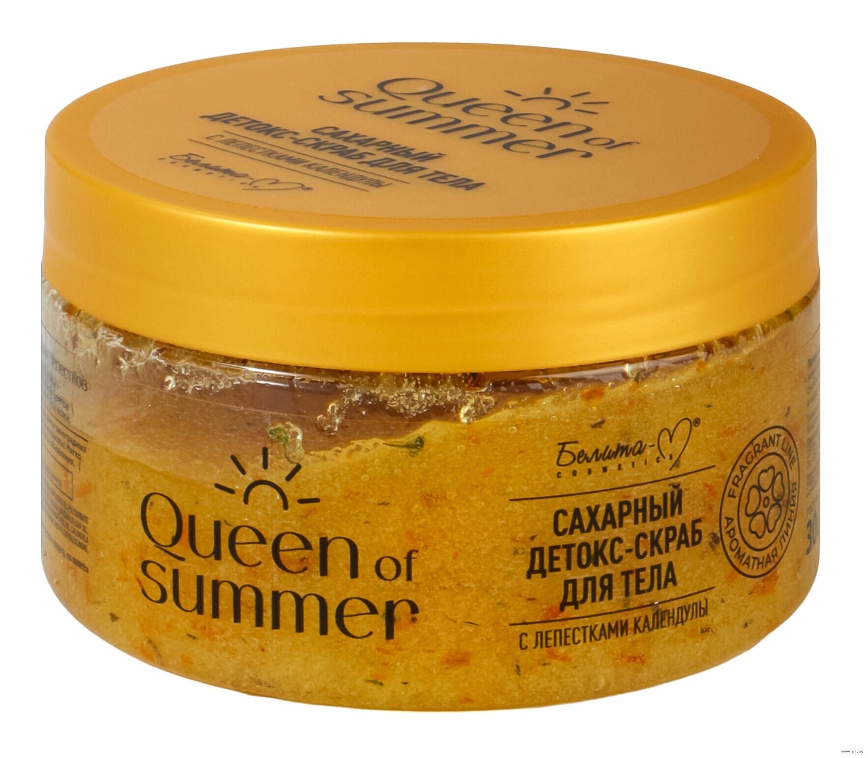 Детокс-Скраб для тела Белита-М, Queen of Summer, с лепестками календулы, 300 г