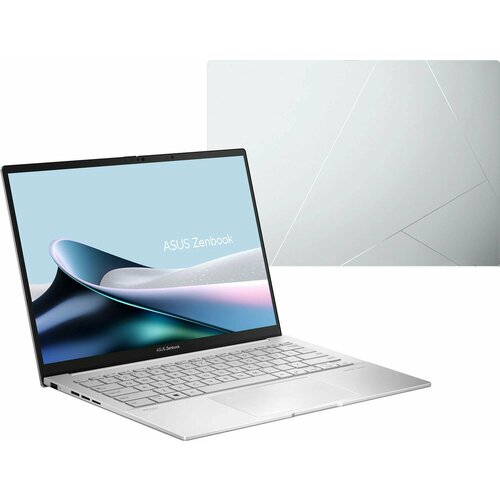 Ноутбук Asus Zenbook 14 Ultra 7-155h 2024 AI New Ноутбук 14 Intel Core Ultra 7 155H 38 ГГц RAM ddr5 32 ГБ SSD 1024 ГБ Intel Arc русский Windows 11 Home лицензия серебристый Русская раскладка 13400000₽