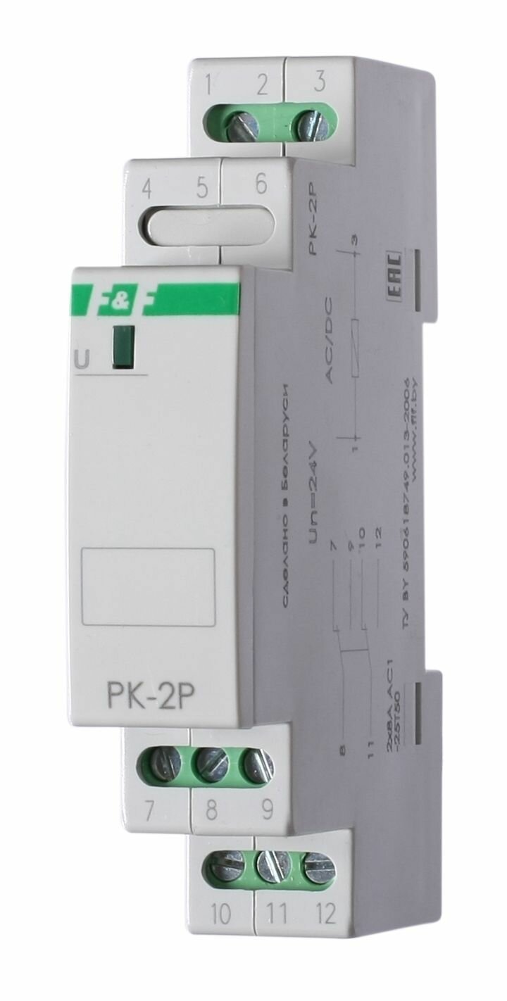 Реле промежуточное F&F PK-2P/Un230V