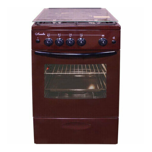 Газовая плита Лысьва ГП 4к20 МС-2у коричневый стеклянная крышка 2603000₽