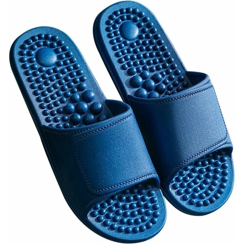 Акупунктурные массажные тапочки Антистресс синие размер 44-45 1110₽