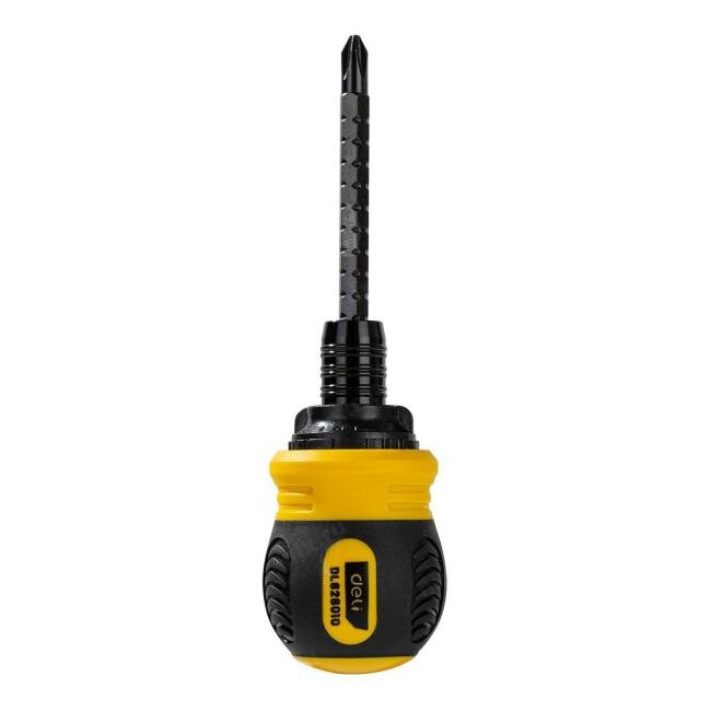 Двухсторонняя отвертка с трещеткой Deli DL626010