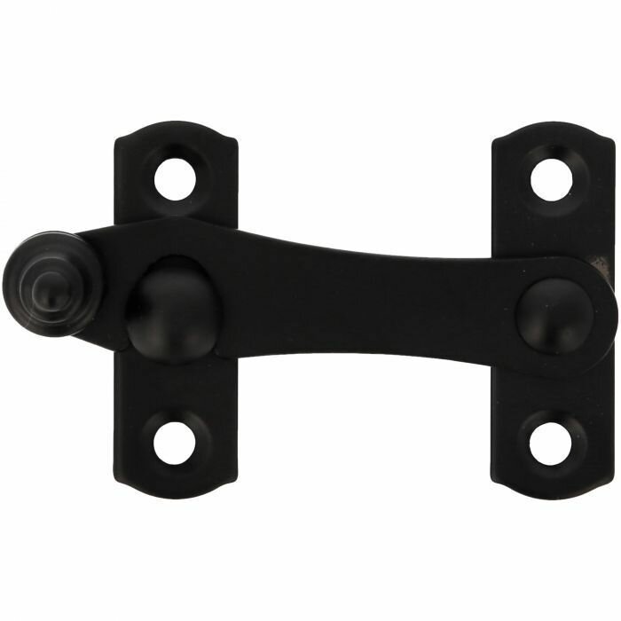 Задвижка дверная Amig мод.7235 накладка сталь чёрный матовый 75мм