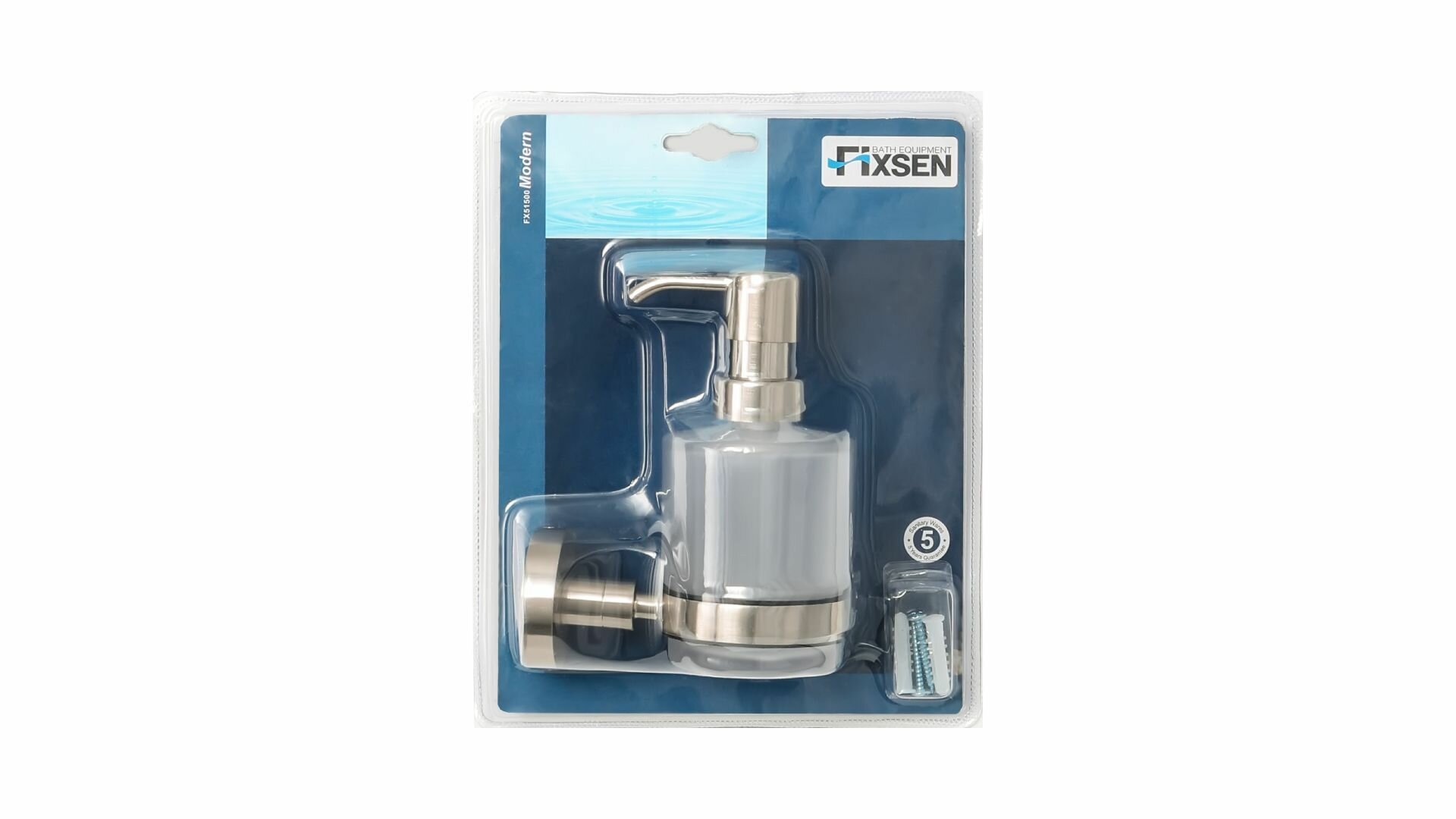 Дозатор для жидкого мыла Fixsen Modern FX-51512 200мл, сатин — фото 1
