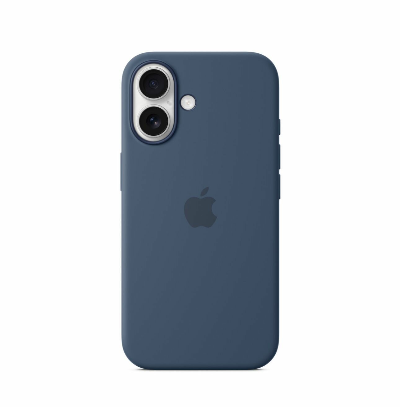 Чехол силиконовый с MagSafe Silicon Case for iPhone 16 Denim / синий