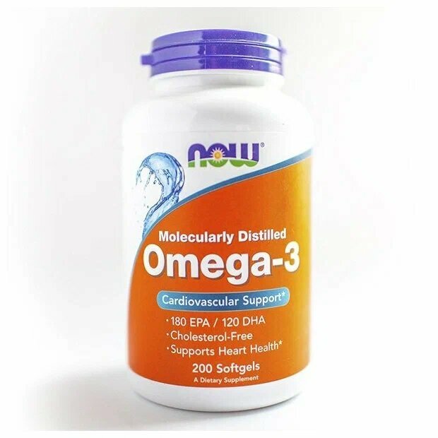 NOW Омега 3, рыбий жир, Omega-3 для здоровья сердца и сосудов, для печени, для укрепления иммунитета, omega 3 fish oil 1000 мг — фото 1