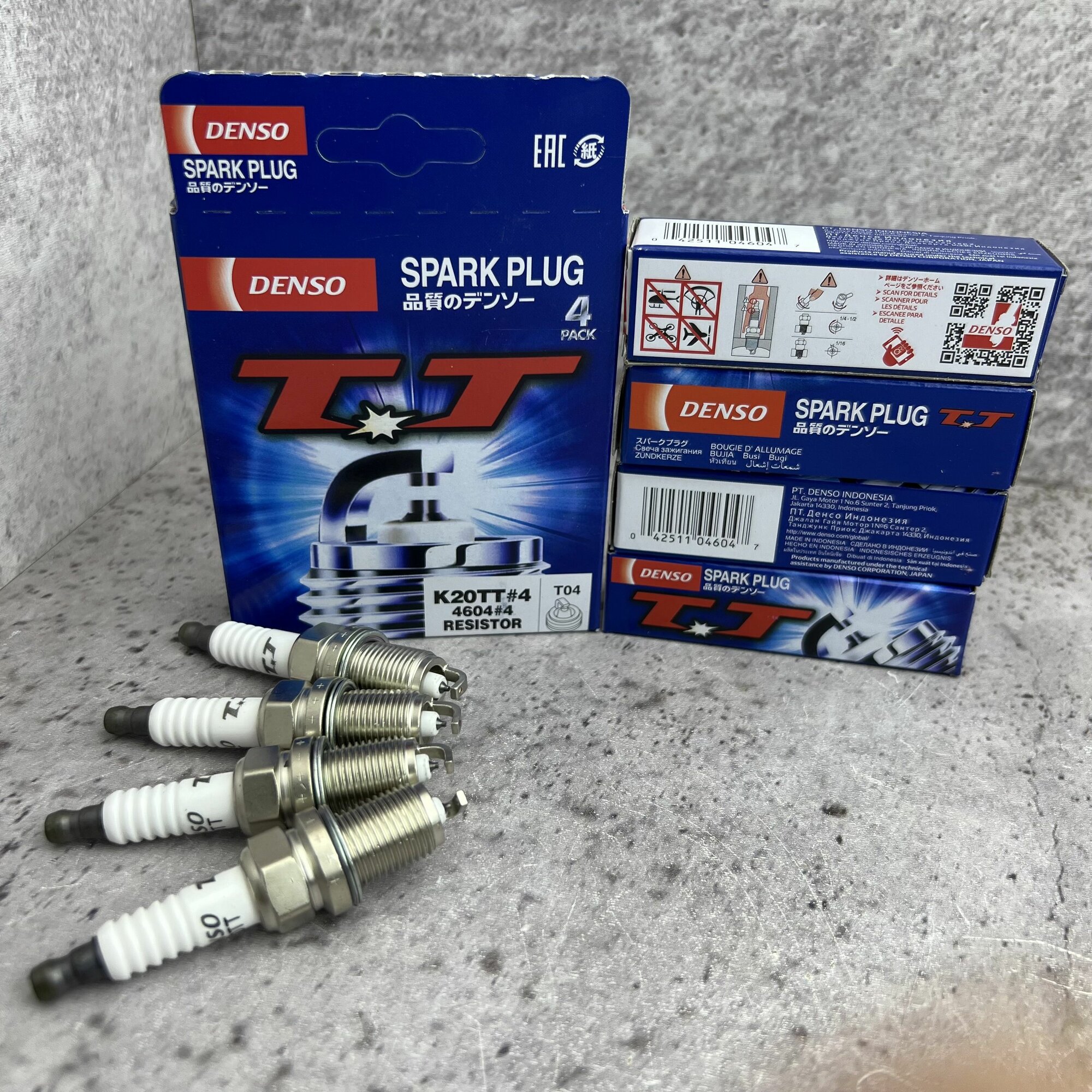 Свечи зажигания. Комплект. DENSO K20TT 4шт Для 16кл на Лада VESTA Xray RENAULT Logan Kangoo Sandero Kaptur AlmeraK7J k7M K4M