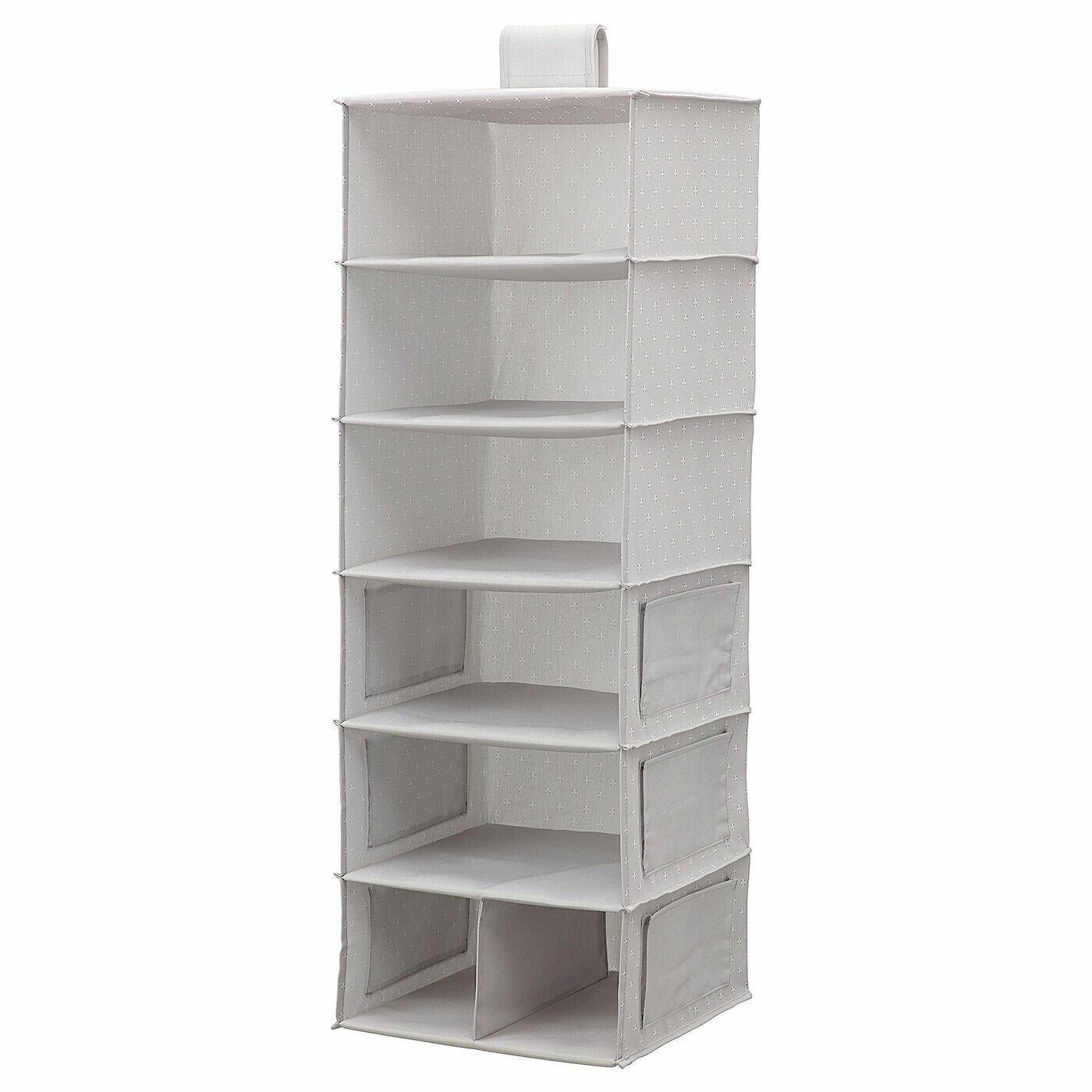 Подвесные полки 7 отделений серый / узор BL DDRARE IKEA 104.744.04 - 30x30x90 см