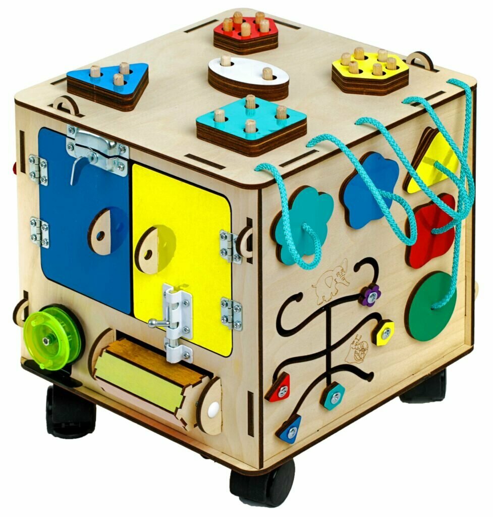 БизиКуб Kampfer Busy Sorter, с сортером выполнен из дерева . — фото 1