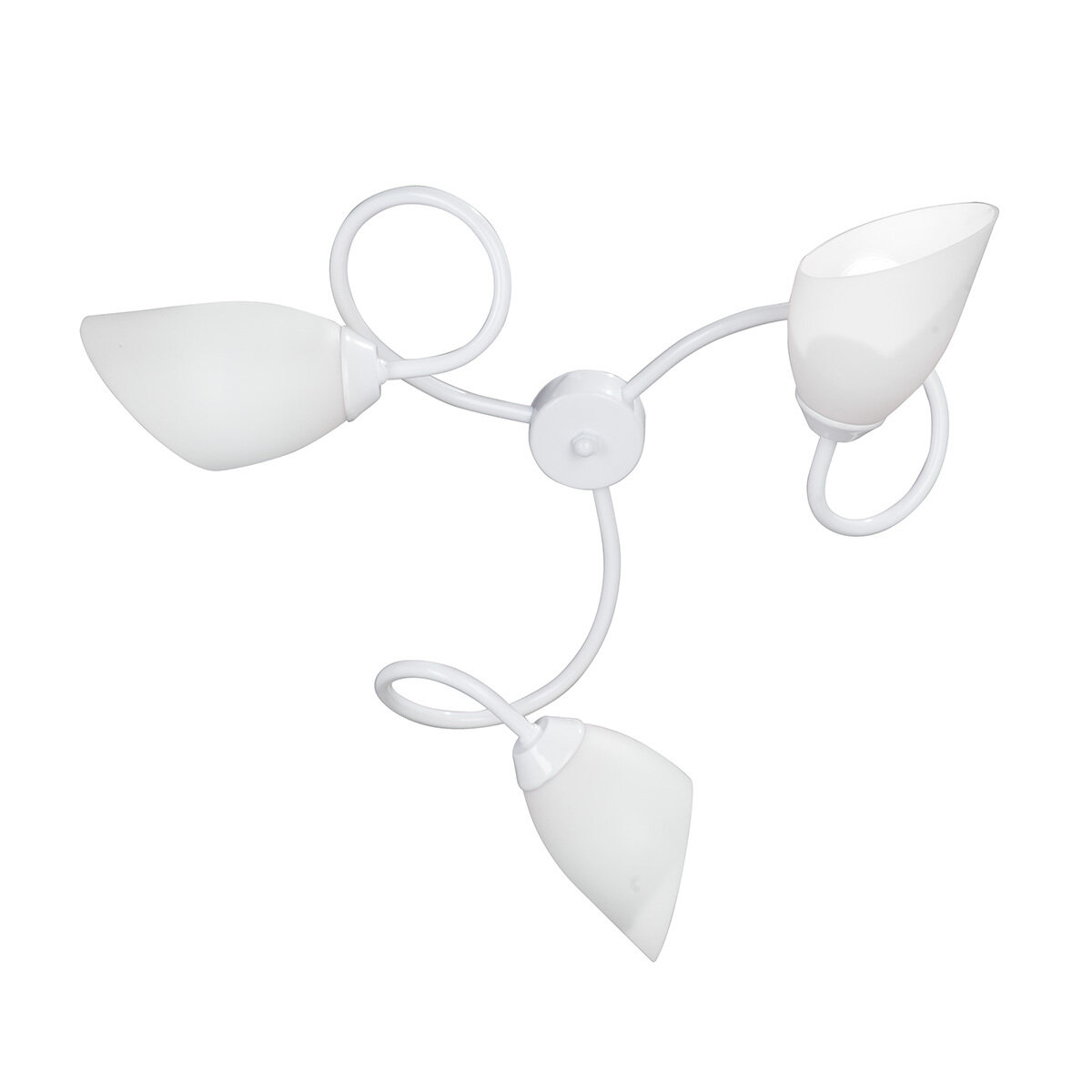 Люстра потолочная Vitaluce V3396/3PL  3 лампы 9м2 Е14 макс. 40Вт цвет белый глянцевый плафон пластик.